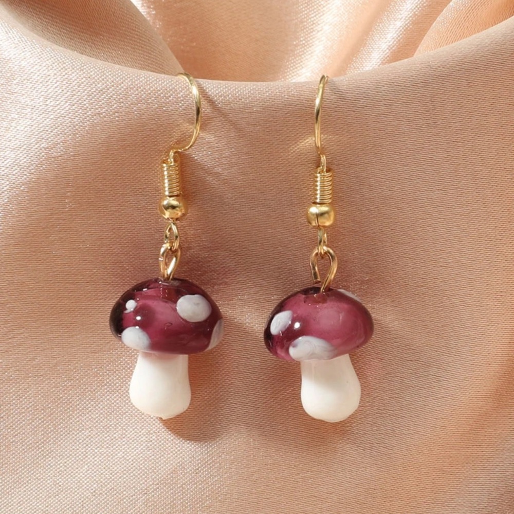 3 for $25 / Mushroom Drop Earrings 🍄